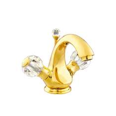 Bateria umywalkowa 1-otworowa z kryształami Swarovski®. Bronces Mestre Atlantica