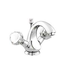 Bateria umywalkowa 1-otworowa z kryształami Swarovski®. Bronces Mestre Atlantica