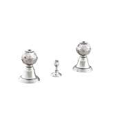 Bateria bidetowa 3-otworowa z kryształami Swarovskiego®. Bronces Mestre Atlantica