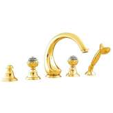 Zestaw wannowy z 5 otworami i kryształami Swarovski®. Bronces Mestre Atlantica