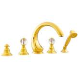 Zestaw wannowy z 5 otworami i kryształami Swarovski®. Bronces Mestre Atlantica