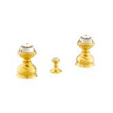 Bateria bidetowa 3-otworowa z kryształami Swarovskiego®. Bronces Mestre Austral