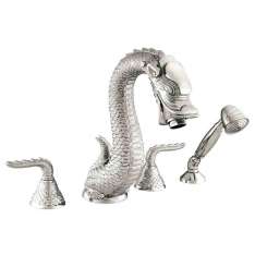 Zestaw wannowy z 4 otworami Bronces Mestre Dragon