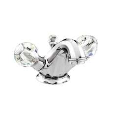 Bateria umywalkowa 1-otworowa z kryształami Swarovski®. Bronces Mestre Indica