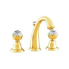Bateria umywalkowa 3-otworowa z kryształami Swarovski®. Bronces Mestre Pacifica