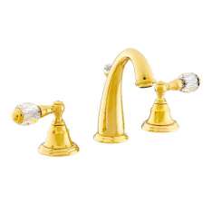 Bateria umywalkowa 3-otworowa z kryształami Swarovski®. Bronces Mestre Pacifica