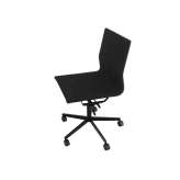 Obrotowy fotel biurowy z tkaniny z podstawą 5-Spoke Bulo VDD SLIM