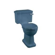 Podłogowa toaleta z Vitreous China z zewnętrzną spłuczką Burlington Bathrooms ALASKA BLUE