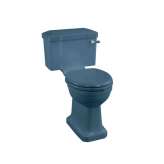 Podłogowa toaleta z Vitreous China z zewnętrzną spłuczką Burlington Bathrooms ALASKA BLUE
