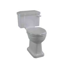 Podłogowa toaleta z Vitreous China z zewnętrzną spłuczką Burlington Bathrooms MOON GREY