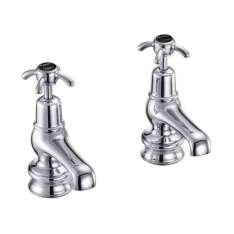 2-otworowa bateria umywalkowa z indywidualnymi rozetami Burlington Bathrooms ANGLESEY REGENT