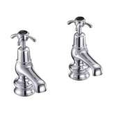 2-otworowa bateria umywalkowa z indywidualnymi rozetami Burlington Bathrooms ANGLESEY REGENT