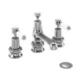 Bateria umywalkowa nablatowa 3-otworowa z odpływem pop-up Burlington Bathrooms KENSINGTON REGENT