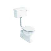 Podłogowa toaleta z Vitreous China z zewnętrzną spłuczką Burlington Bathrooms TRAP
