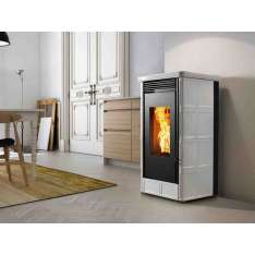 Naścienny piec na pelet faïence Caminetti Montegrappa Country XW