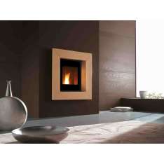 Wbudowany metalowy kominek opalany drewnem Caminetti Montegrappa CM P01 CINA