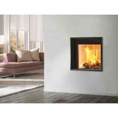 Wbudowany metalowy kominek opalany drewnem Caminetti Montegrappa CM P01 ESSENTIAL 01