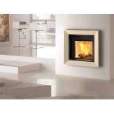 Wbudowany metalowy kominek opalany drewnem Caminetti Montegrappa CM P01 FRAME 01