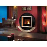 Wbudowany metalowy kominek opalany drewnem Caminetti Montegrappa CM P01 INDIA