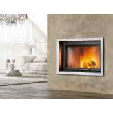 Wbudowany kominek opalany drewnem Caminetti Montegrappa CM P02 MINIMAL 02