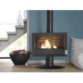 Centralny piec żeliwny opalany drewnem Caminetti Montegrappa COLETTE