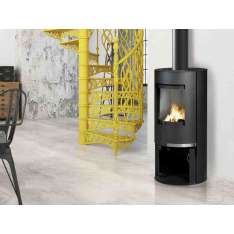 Centralny piec stalowy opalany drewnem Caminetti Montegrappa FABIENNE