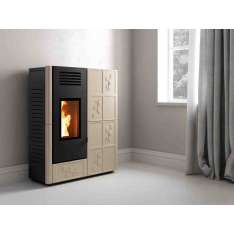 Naścienny piec na pelet faïence Caminetti Montegrappa FOLIA