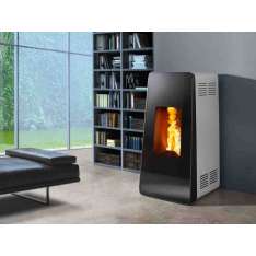 Stalowy piec ścienny na pelety Caminetti Montegrappa LIFE XW