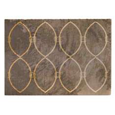 Prostokątny dywanik z geometrycznymi kształtami Carpanese Home 7460
