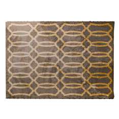 Prostokątny dywanik z geometrycznymi kształtami Carpanese Home 7461