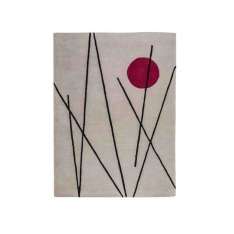 Dywanik wykonany ręcznie z wełny nowozelandzkiej Carpets CC by Cecilia Setterdahl NIGHT OUT RED