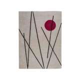 Dywanik wykonany ręcznie z wełny nowozelandzkiej Carpets CC by Cecilia Setterdahl NIGHT OUT RED