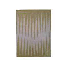 Prostokątny dywanik wełniany o geometrycznych kształtach Carpets CC by Cecilia Setterdahl 31ST OCTOBER YELLOW