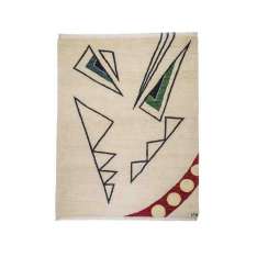 Ręcznie tkany dywan z wełny afgańskiej Carpets CC by Cecilia Setterdahl ANGRY