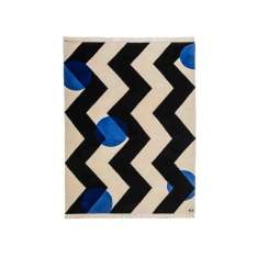 Ręcznie tkany dywan z wełny nowozelandzkiej Carpets CC by Cecilia Setterdahl CHERRY TREE BLUE