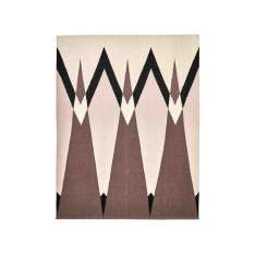 Prostokątny dywanik wełniany Carpets CC by Cecilia Setterdahl COMING THROUGH BROWN