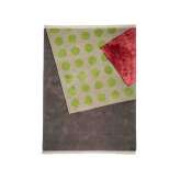 Ręcznie tkany dywan z wełny tybetańskiej i jedwabiu bambusowego Carpets CC by Cecilia Setterdahl GREEN DOTS