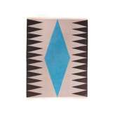 Ręcznie tkany dywan z wełny nowozelandzkiej Carpets CC by Cecilia Setterdahl INTERIOR BLUE