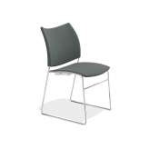 Krzesło na płozach z tkaniny Casala Carver 2258-00