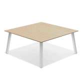 Kwadratowy drewniany stół konferencyjny Casala Wishbone IV