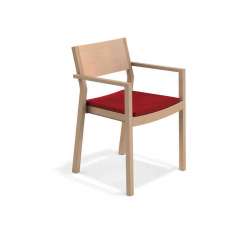 Krzesło drewniane z podłokietnikami Casala Woody