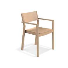 Krzesło drewniane z podłokietnikami Casala Woody