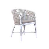 Krzesło ogrodowe z włókna syntetycznego z podłokietnikami Cbdesign Aruba