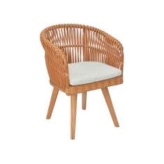 Krzesło ogrodowe z włókna syntetycznego z podłokietnikami Cbdesign Aruba 2 DAC