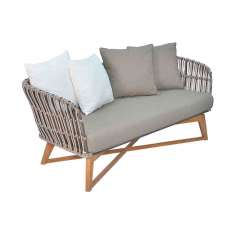 2-osobowa sofa ogrodowa z włókna syntetycznego Cbdesign Bromo