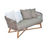 2-osobowa sofa ogrodowa z włókna syntetycznego Cbdesign Bromo