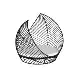 Okrągła aluminiowa rabata ogrodowa Cbdesign Foglia