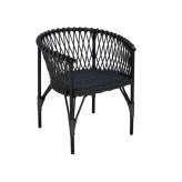 Krzesło ogrodowe z włókna syntetycznego z podłokietnikami Cbdesign Karon