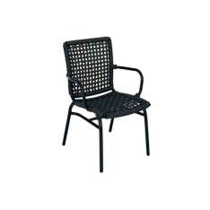 Krzesło ogrodowe z włókna syntetycznego z podłokietnikami Cbdesign Lara WEAVING