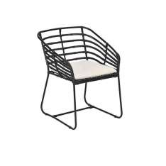 Krzesło ogrodowe na płozach z włókna syntetycznego z podłokietnikami Cbdesign Miyako
